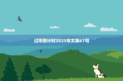 过年倒计时2023年文案67句