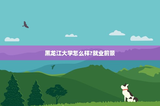 黑龙江大学怎么样?就业前景